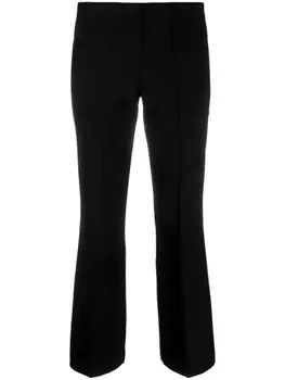 P.A.R.O.S.H. virgin wool flared trousers, черный