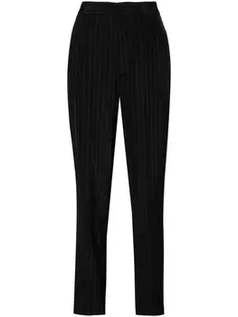 P.A.R.O.S.H. зауженные брюки в тонкую полоску, черный