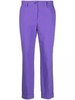 P.A.R.O.S.H. зауженные брюки строгого кроя, фиолетовый