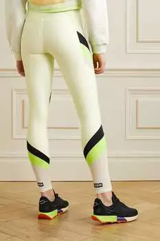 P.E NATION эластичные и сетчатые леггинсы Clubhouse в полоску, пастельно-желтый