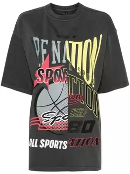 P.E Nation футболка Brake Check с логотипом, серый