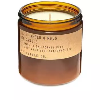 P.F. Candle Co. No.11 Большая соевая свеча с янтарем и мхом