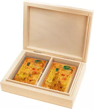 Пьятник Климт Адела Игровые Карты В Деревянной Коробке* Piatnik