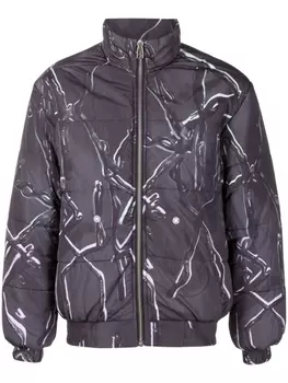 Pace пуховик X-Phora с графичным принтом, черный