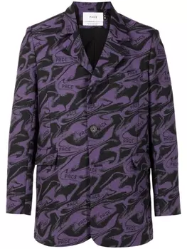 Pace жаккардовый блейзер X-Phora с узором, фиолетовый