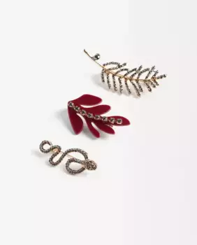 Пачка булавок разной формы в различных цветах Parfois, многоцветный