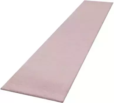 Paco Home бегун "Rabbit 780", прямоугольный, искусственный мех, ощущение кроличьего меха, настоящий приятный коврик, однотонные цвета 80х300 см, розовый