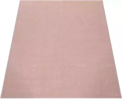 Paco Home дорожка "Porto 890", прямоугольная, ковровая дорожка, короткий ворс, однотонные цвета, идеально подходит для прихожей и спальни 80х250 см, цвет ros