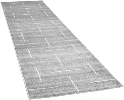 Paco Home дорожка "Tibesti5085", прямоугольная, ковровая дорожка, короткий ворс, тканая 80х300 см, серый