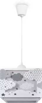 Paco Home Подвесной светильник "GRETA", 1 лампочка, лампа E27 | без лампочек Высота: 24,5 см, белый