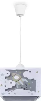 Paco Home Подвесной светильник "GRETA", 1 лампочка, лампа E27 | без лампочек Высота: 24,5 см, белый