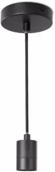 Paco Home Подвесной светильник "HUGO", 1 лампочка, лампа E27 | без лампочки, можно укоротить, 1 лампочка, легко устанавливается, идеально подходит для индивидуального дизайна 4,4 см, Высота: 6,5 см, черный