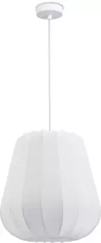 Paco Home Подвесной светильник "HUGO PD1", 1 лампочка, лампа E27 | без лампочек 35 см, Высота: 41 см, белый