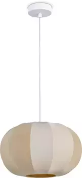 Paco Home Подвесной светильник "HUGO PD1", 1 лампочка, лампа E27 | без лампочек 30 см, Высота: 20 см, белый