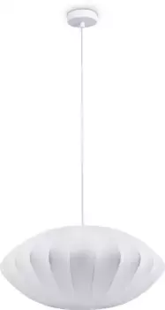 Paco Home Подвесной светильник "HUGO PD1", 1 лампочка, лампа E27 | без лампочек 50 см, Высота: 25 см, белый