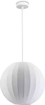 Paco Home Подвесной светильник "HUGO PD1", 1 лампочка, лампа E27 | без лампочек 30 см, Высота: 30 см, белый
