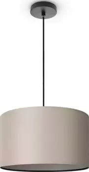 Paco Home Подвесной светильник "HUGO UNI COLOR", 1 лампочка, лампа E27 | без лампочки, потолочный светильник LED для гостиной и спальни, однотонный, декоративный E27 38 см, Высота: 21 см, черный