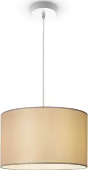 Paco Home Подвесной светильник "HUGO UNI COLOR", 1 лампочка, лампа E27 | без лампочки, потолочный светильник LED для гостиной и спальни, однотонный, декоративный E27 38 см, Высота: 21 см, белый