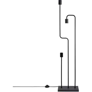 Paco Home Торшер «GERALT», лампа E27 | без лампочки, светодиодный торшер для гостиной, спальни, столовой, офиса, лампа для чтения E27, черный