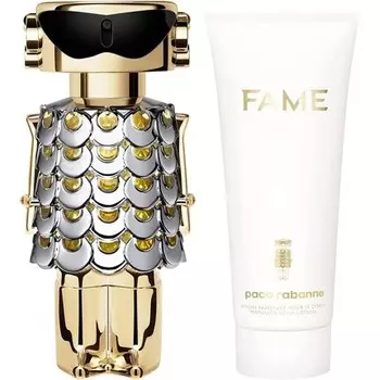 Paco Rabanne Fame Eau De Parfum Spray And Body Lotion Set 80ml And 100ml