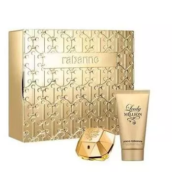 Paco Rabanne Lady Million 50ml EDP Spray + 75ml Body Lotion Gift Set 2023
