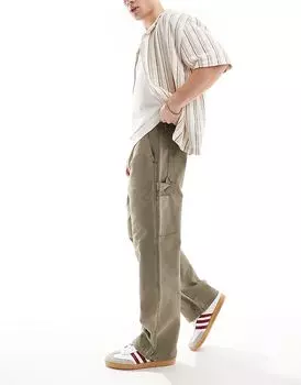 Pacsun clyde carpenter джинсы коричневого цвета