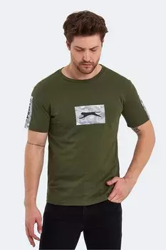 PADERAU Мужская футболка цвета хаки SLAZENGER