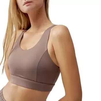 Padma Born Living Yoga Женский топ для йоги, коричневый