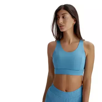 Padma Born Living Yoga Женский топ для йоги, голубой