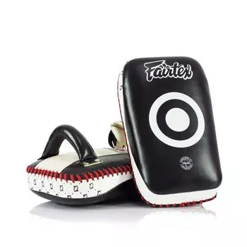 Пэды Fairtex Curved Kick Pads - Small, черный/белый