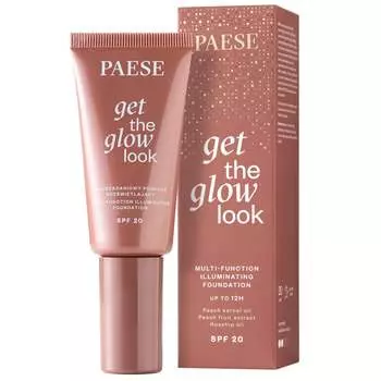 Paese, Get The Glow Look, многофункциональная тональная основа с эффектом сияния, оттенок 2n, песочно-бежевый