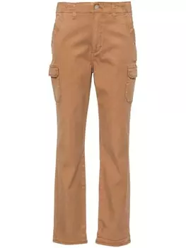 PAIGE брюки карго Drew прямого кроя, коричневый