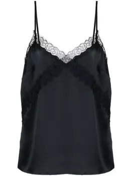 PAIGE шелковый топ Gwen, черный