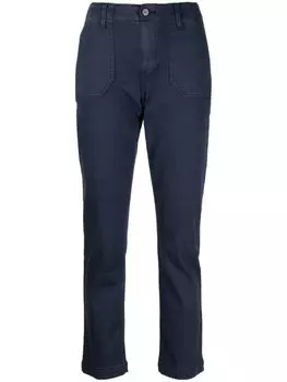 PAIGE укороченные джинсы Mayslie средней посадки, синий