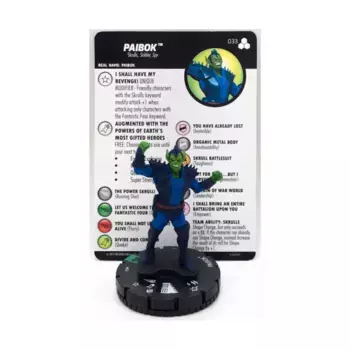 Пайбок (Ю), Marvel HeroClix - Fantastic Four Future Foundation- Singles