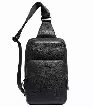 Пакет COACH Gotham из галечной и изысканной телячьей кожи, черный