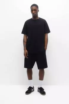 Пакет из футболки и шорт-бермуд Pull&Bear, черный