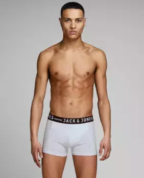 Пакет из трех мужских трикотажных боксеров Jack & Jones, серый