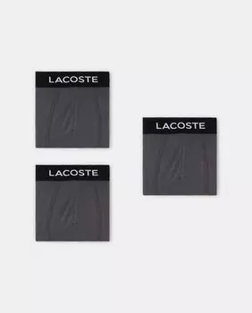 Пакет из трех мужских трикотажных боксеров Lacoste, мультиколор