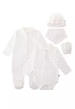 Пакет начального оснащения Liliput "Овца" с тонким принтом овцы, белый