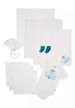 Пакет начального снаряжения Liliput "Рыба" с милым подводным принтом, белый