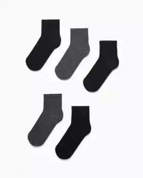 Пакет однотонных разноцветных детских носков Zippy