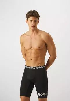 ПАКЕТ PERFORMANCE BOXER LONG LEG 2 – брюки-кюлоты Bjrn Borg, черный/оливковый