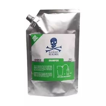 Пакетик для замены шампуня с низким содержанием отходов, веганский, 1 литр, The Bluebeards Revenge