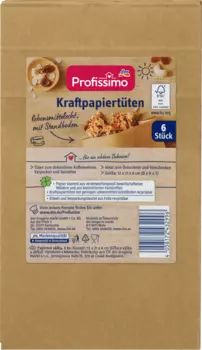 Пакеты из крафт-бумаги 6 шт. Profissimo