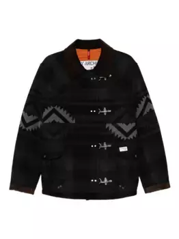 Пальто 4-Ganci Yateh с узором Fay, синий