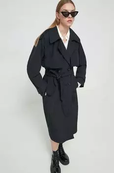 Пальто Abercrombie & Fitch, черный