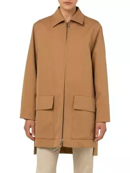 Пальто Akris хай-лоу, коричневый