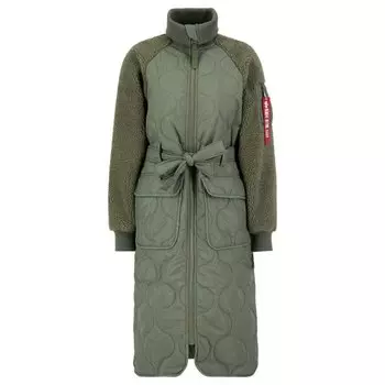 Пальто Alpha Industries Als Teddy, зеленый