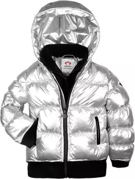 Пальто Appaman Flurry Insulated Double Zip Coat, серебряный